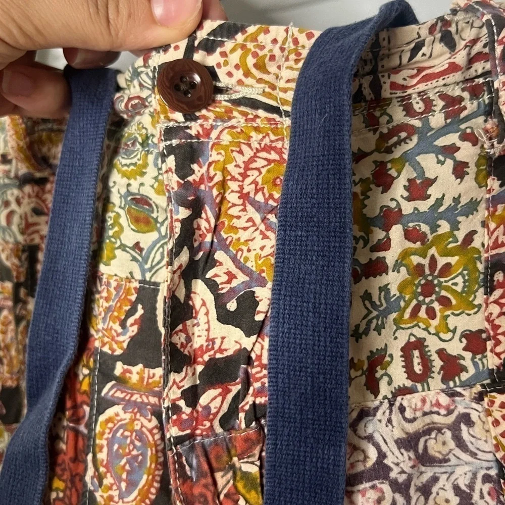 J Crew Patterned Bohemian Vintage Style Drawstring Shorts 36